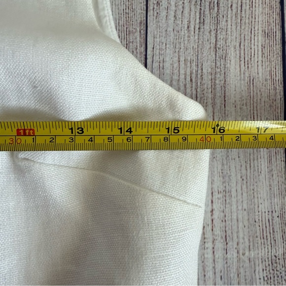 J. Crew Going Places Linen Wavy Dress 0 - Picture 7 of 11